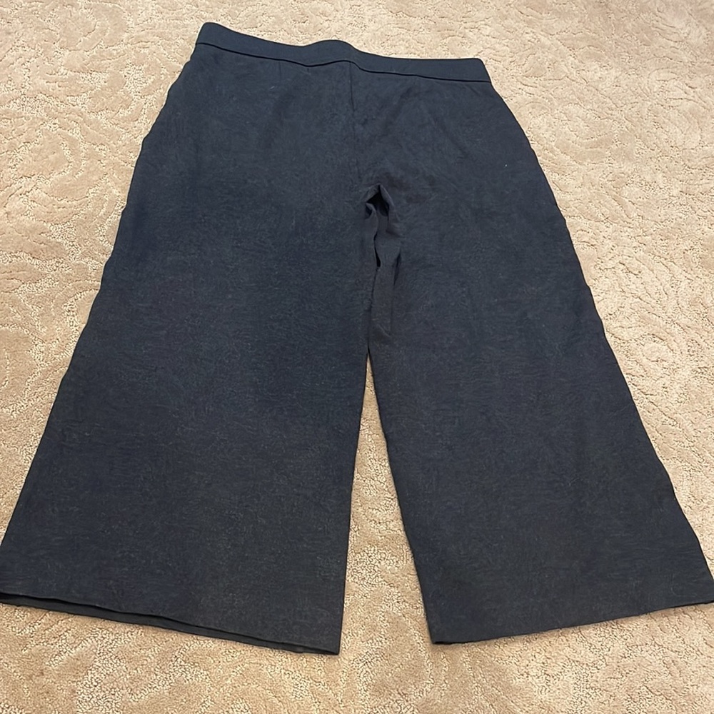 Jcrew wide legged cropped stretchy pants. - Picture 3 of 4